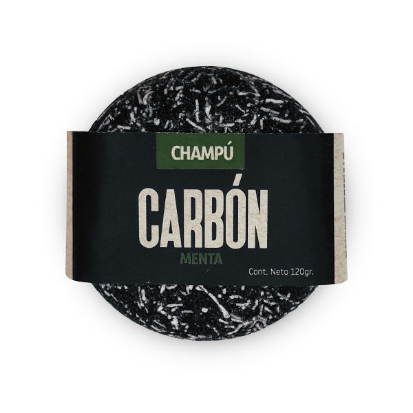 Miniatura: Champú sólido Carbón Menta