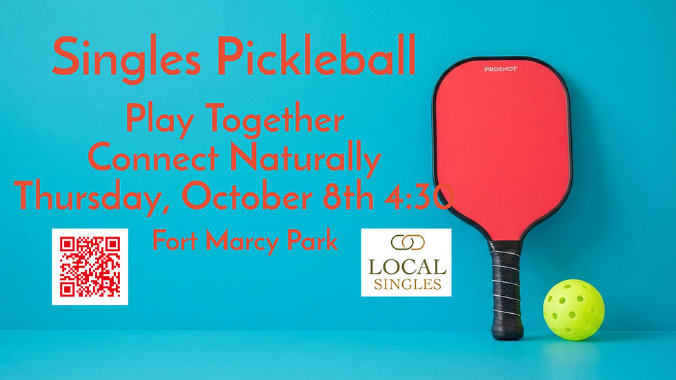 Singles Pickleball, Connect Naturally, FREE Event