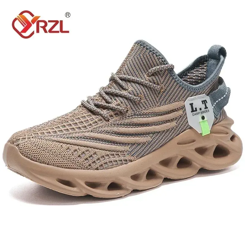 Miniatura: YRZL Men Sports Running Black Jogging Shoes Casual Sneakers Outdoor Breathable M