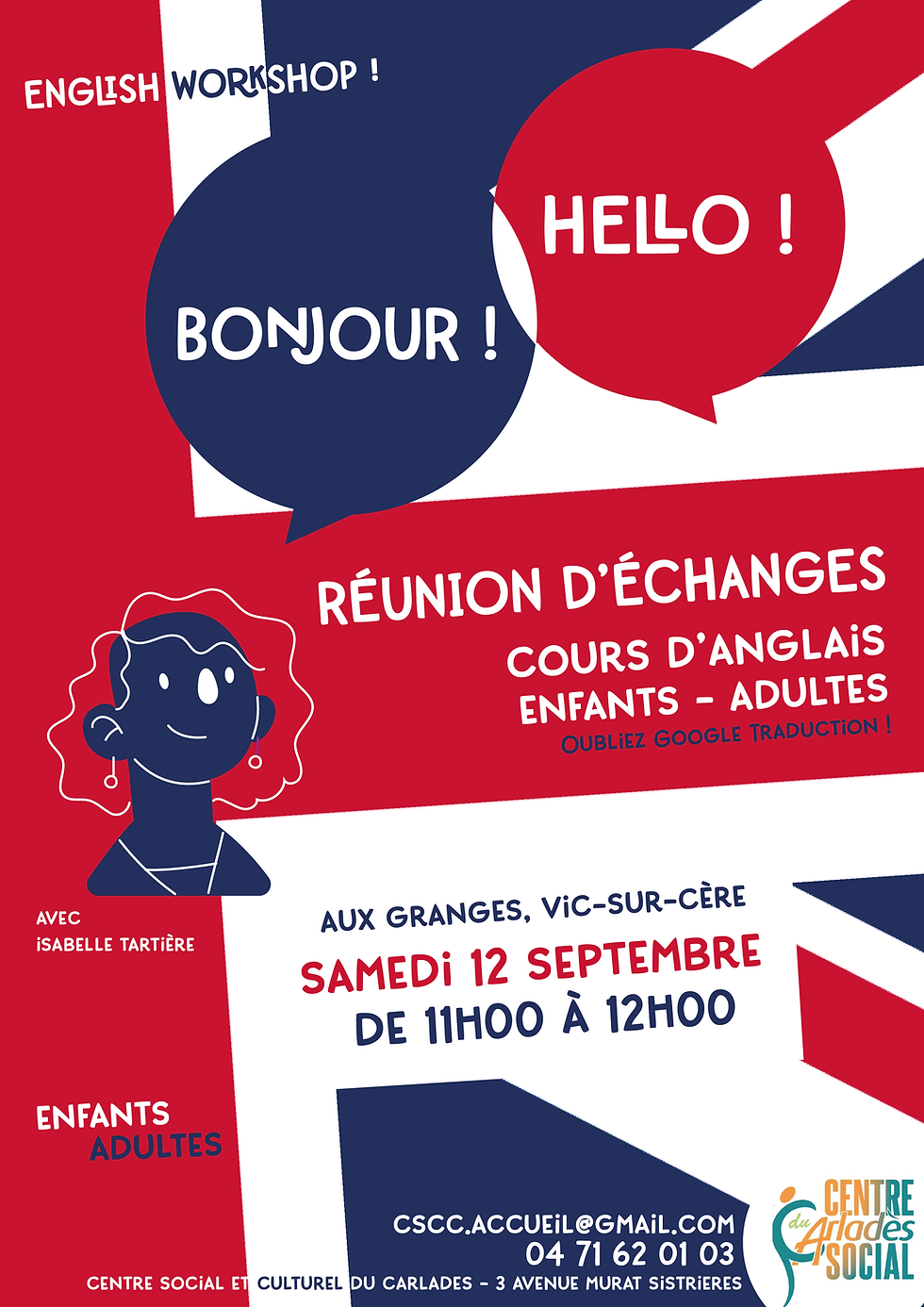 Cours d'anglais - Réunion d'informations
