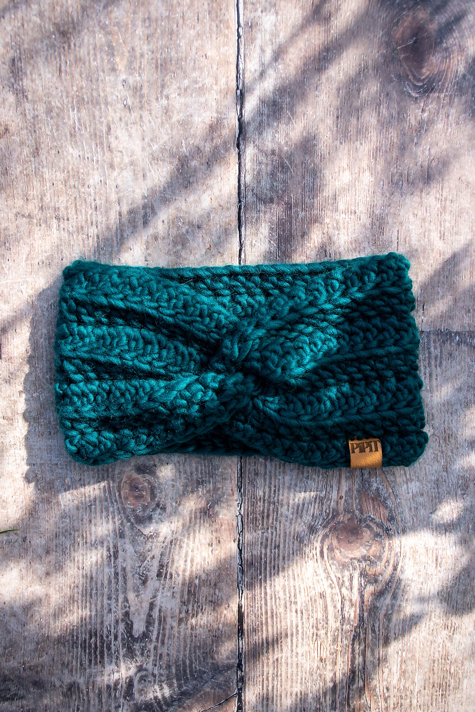 Thumbnail: Ready-Made Large Mallard Teal Merino Wool Dog Snood