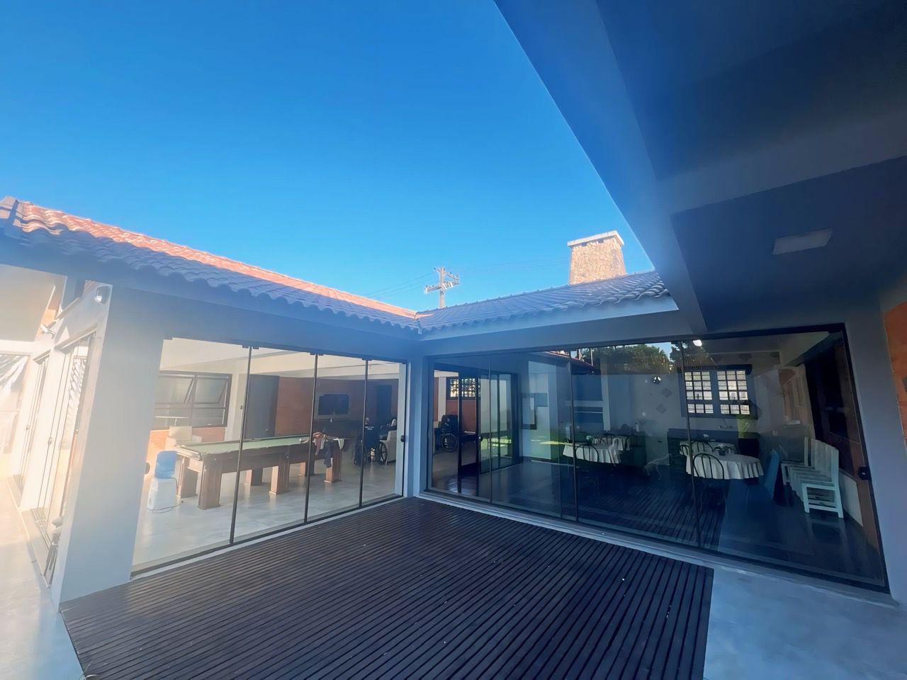 Deck e área externa do Lar Bem Viver