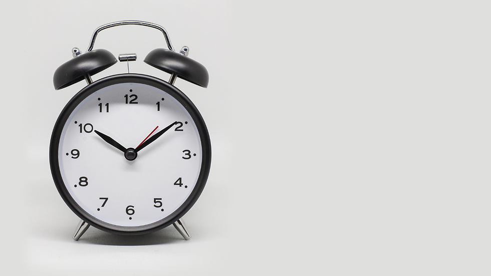 A clock indicating it is time to revisit Medication Management.