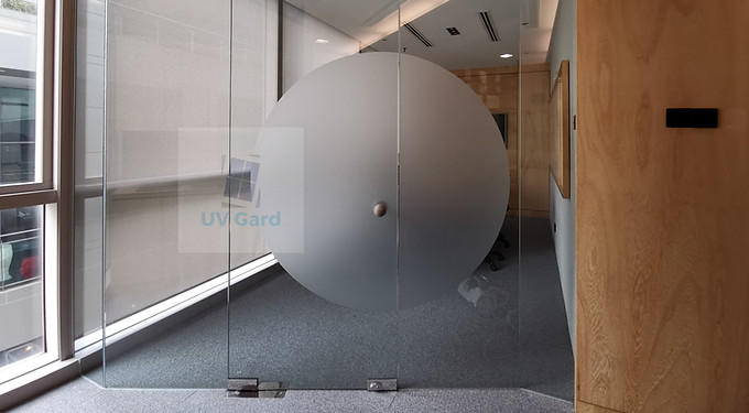 Customized frosted glass sticker design for office meeting rooms glass door