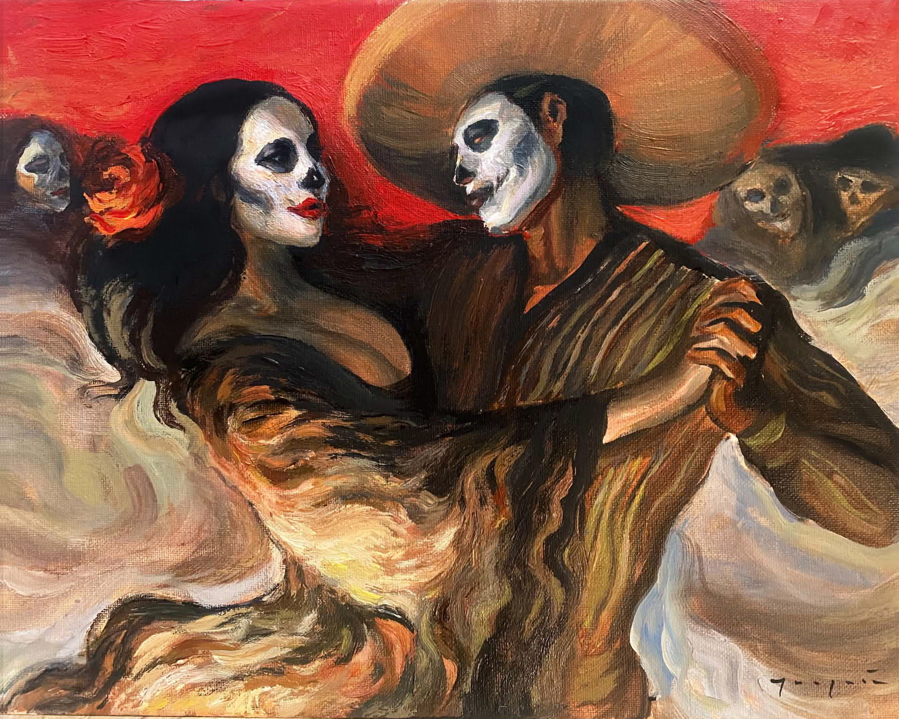 Amor Xantolo signed Print