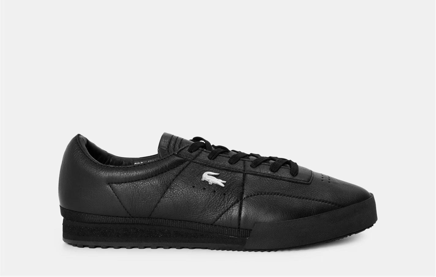 Lacoste Aura tout cuir logo métal Homme