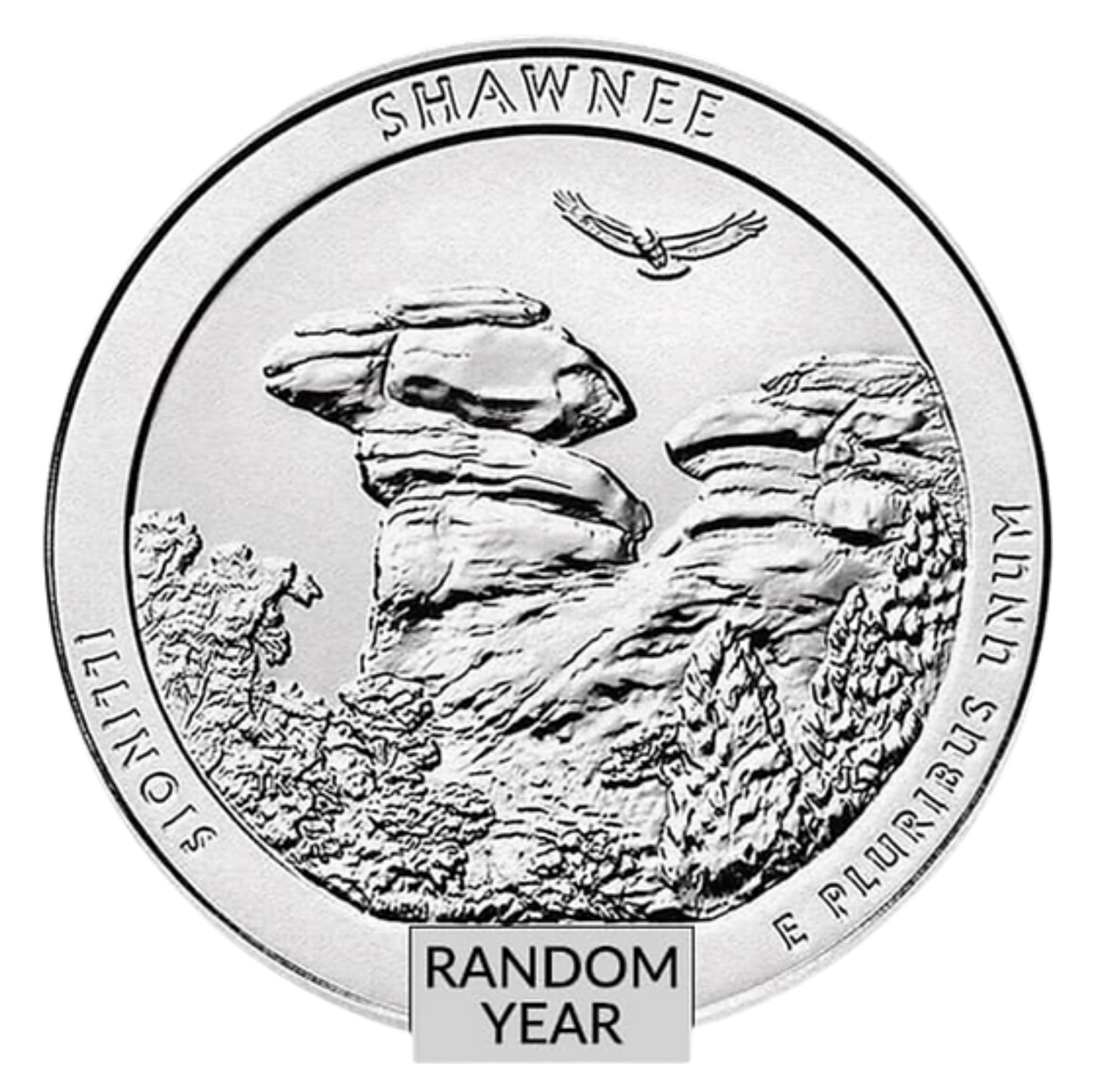 5oz Shawnee silver round front