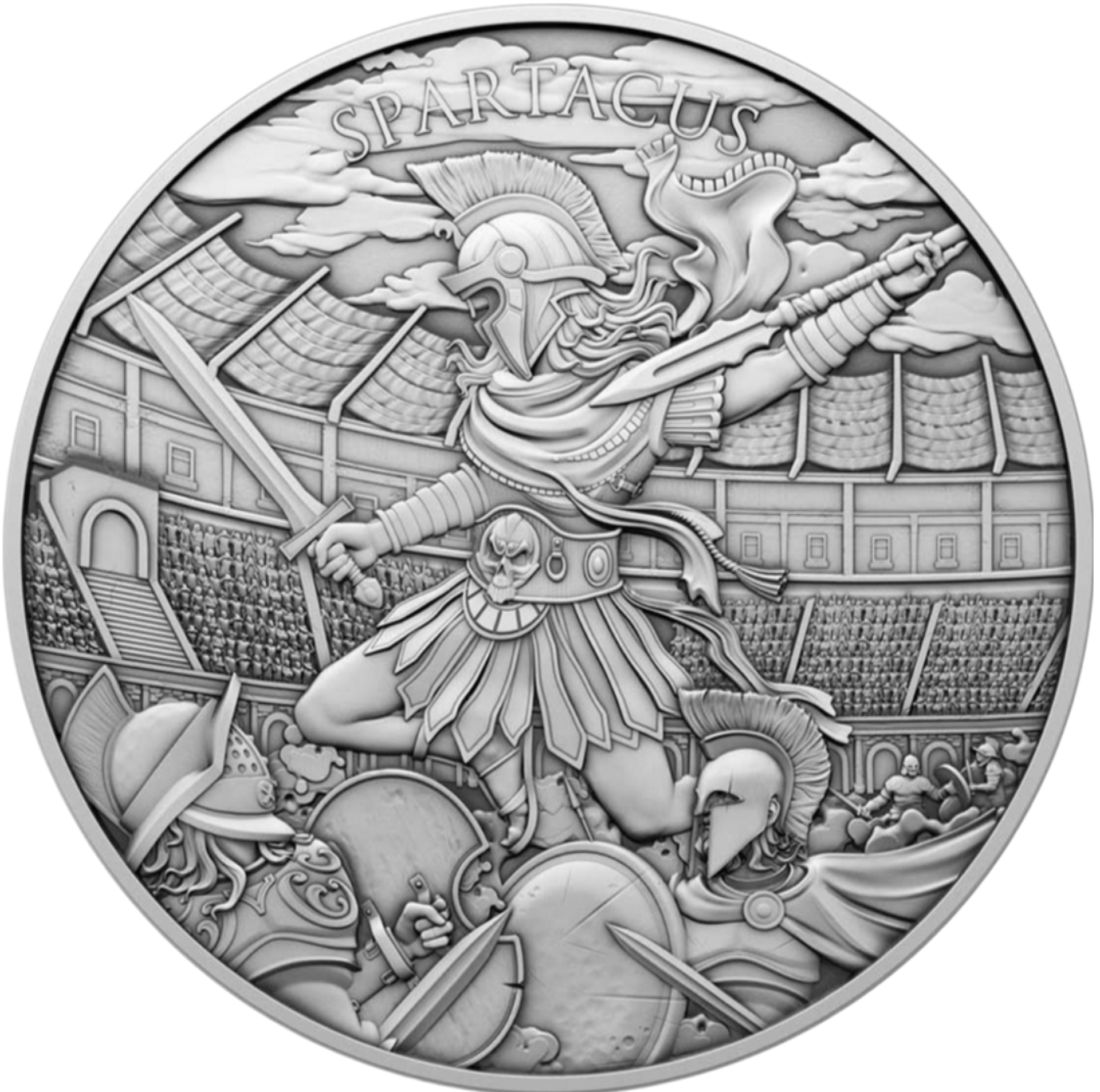 Niue - 1oz. - Spartacus - Legendary Warriors Collection (BU) 