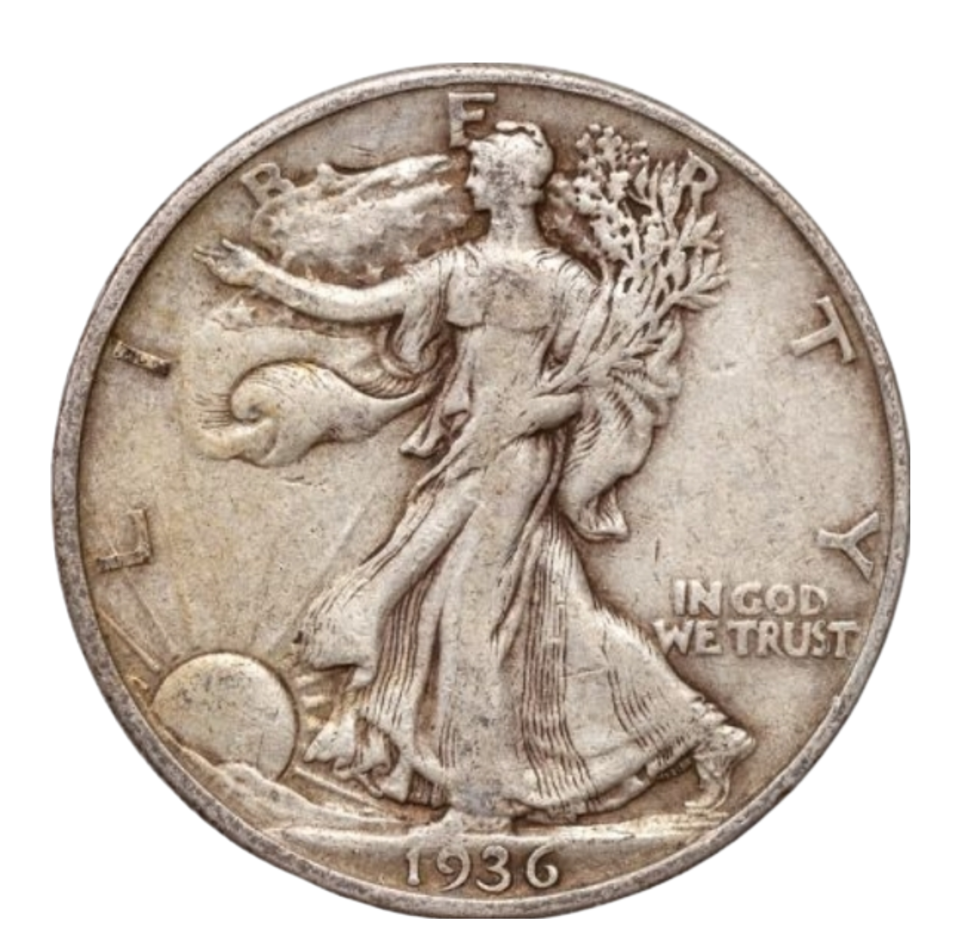 1936-D Walking Liberty Half Dollar G–VG