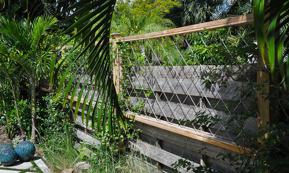 Stainless steel privacy screening