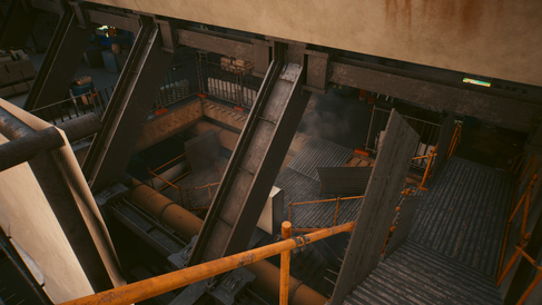 view point down to lone enemy of Option 1.