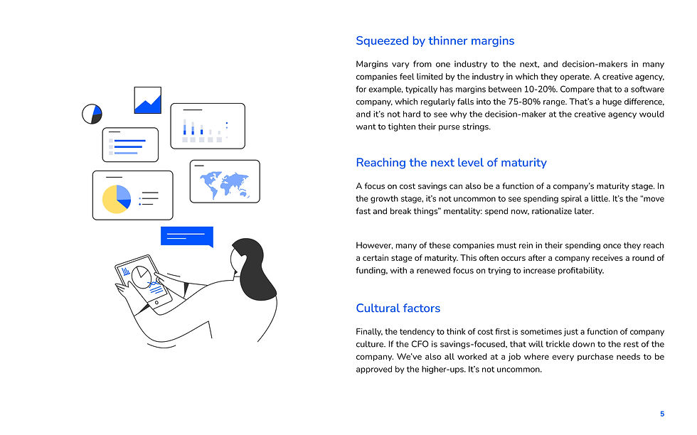Torii ebook mockup pages and with branded custom illustration on bright blue background