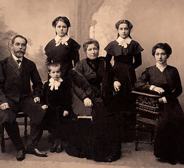 Family Portrait Sepia
