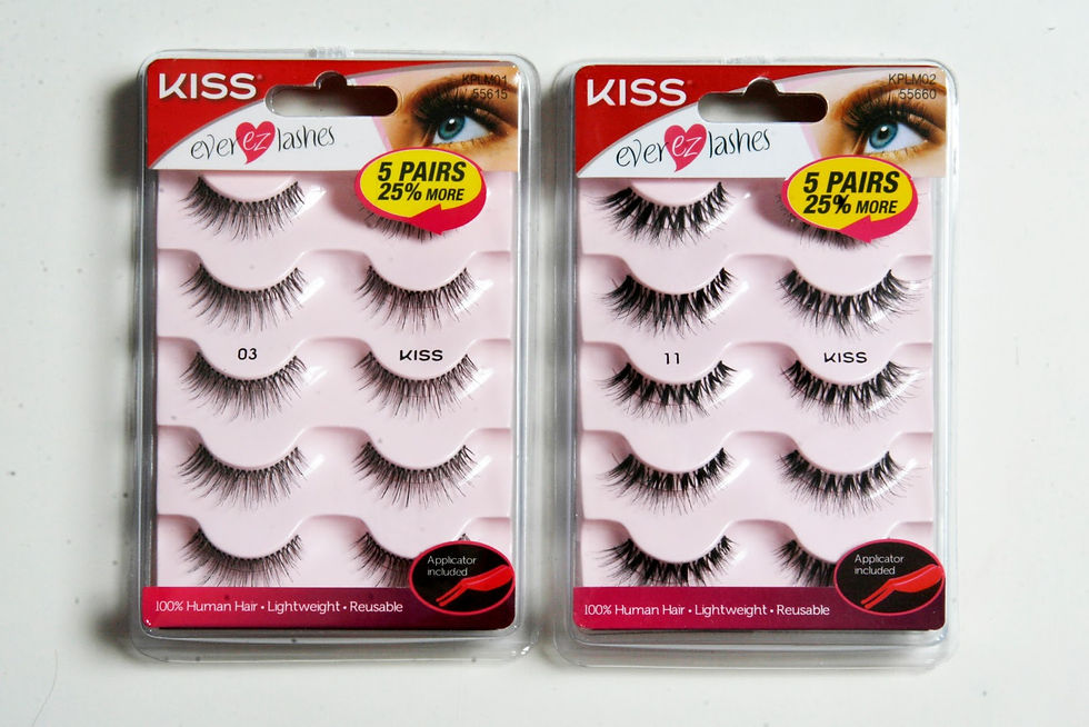 Kiss Ever EZ False Lashes Review 5 Pairs Multipack Human Hair.JPG