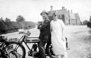 Mr Buxton and May Pick in School Lane