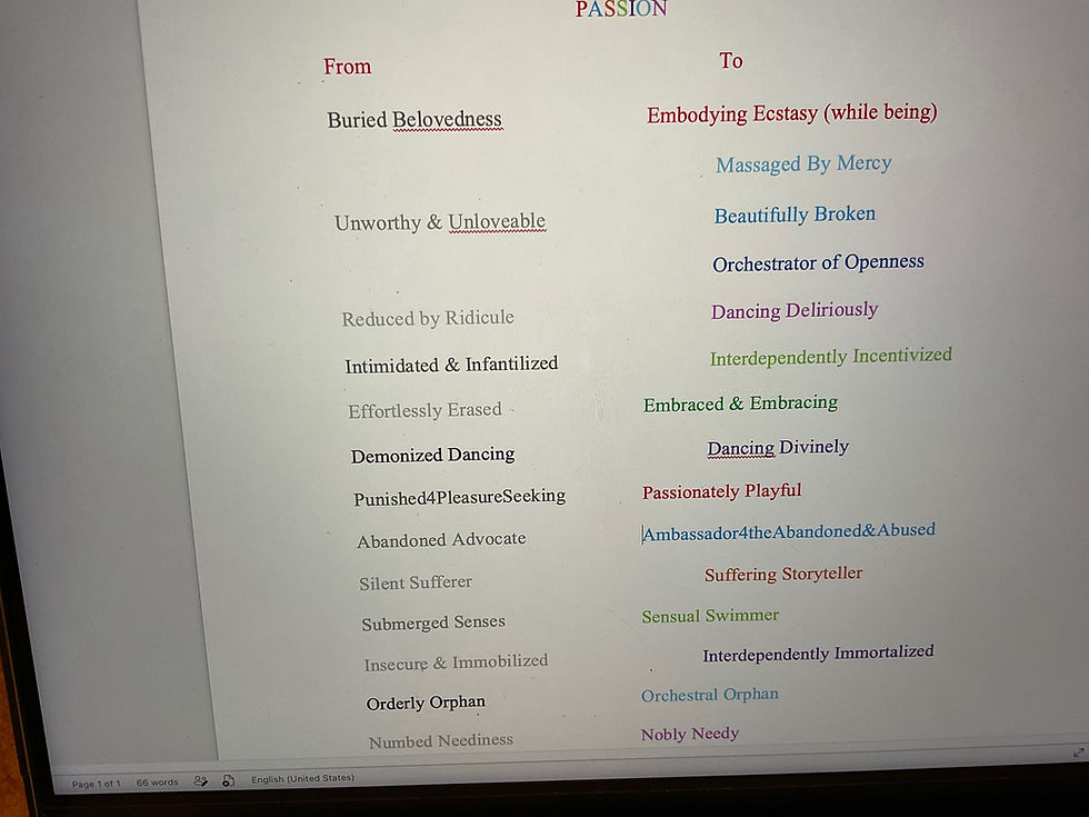 My Passion Poem 4 heart sessions