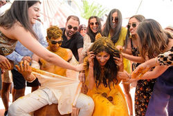 Haldi ceremony in Tuscany
