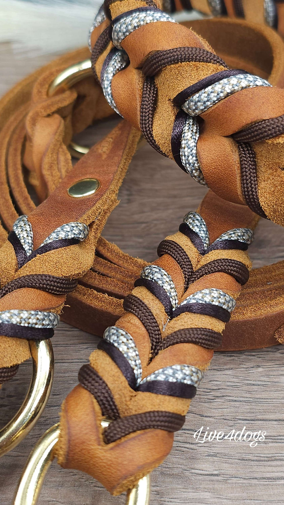 Miniaturbild: Halsband "Golden Cognac"