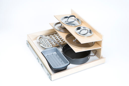 Side-mounted Lid Organizer Station | Slide-A-Shelf
