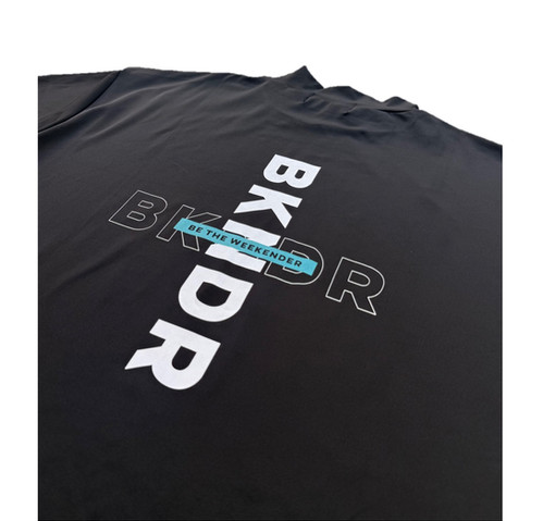 H/S mock neck shirts cross logo pt BLK | BKNDR