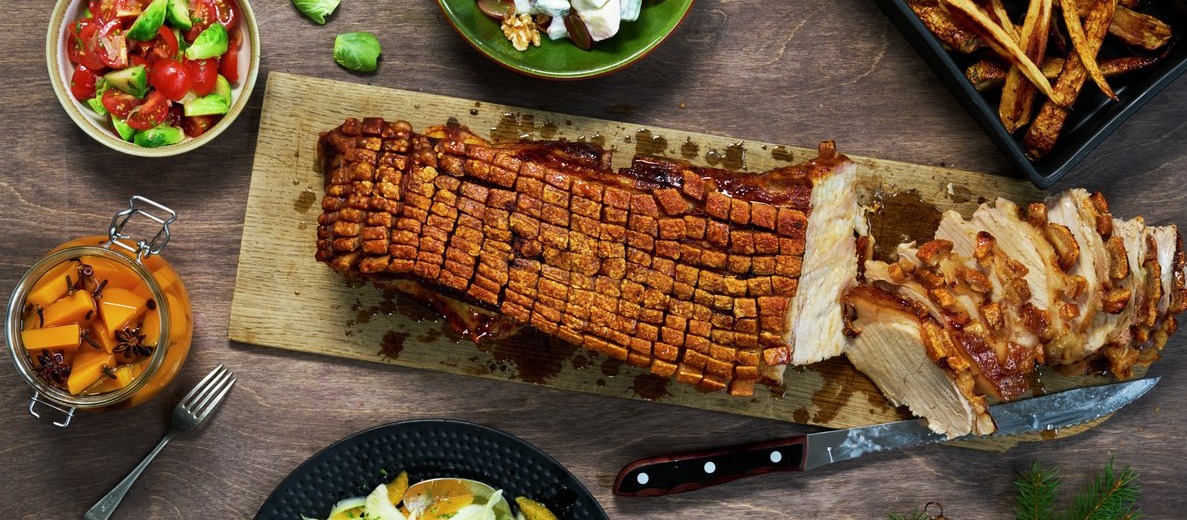 Arranged Food and Objects