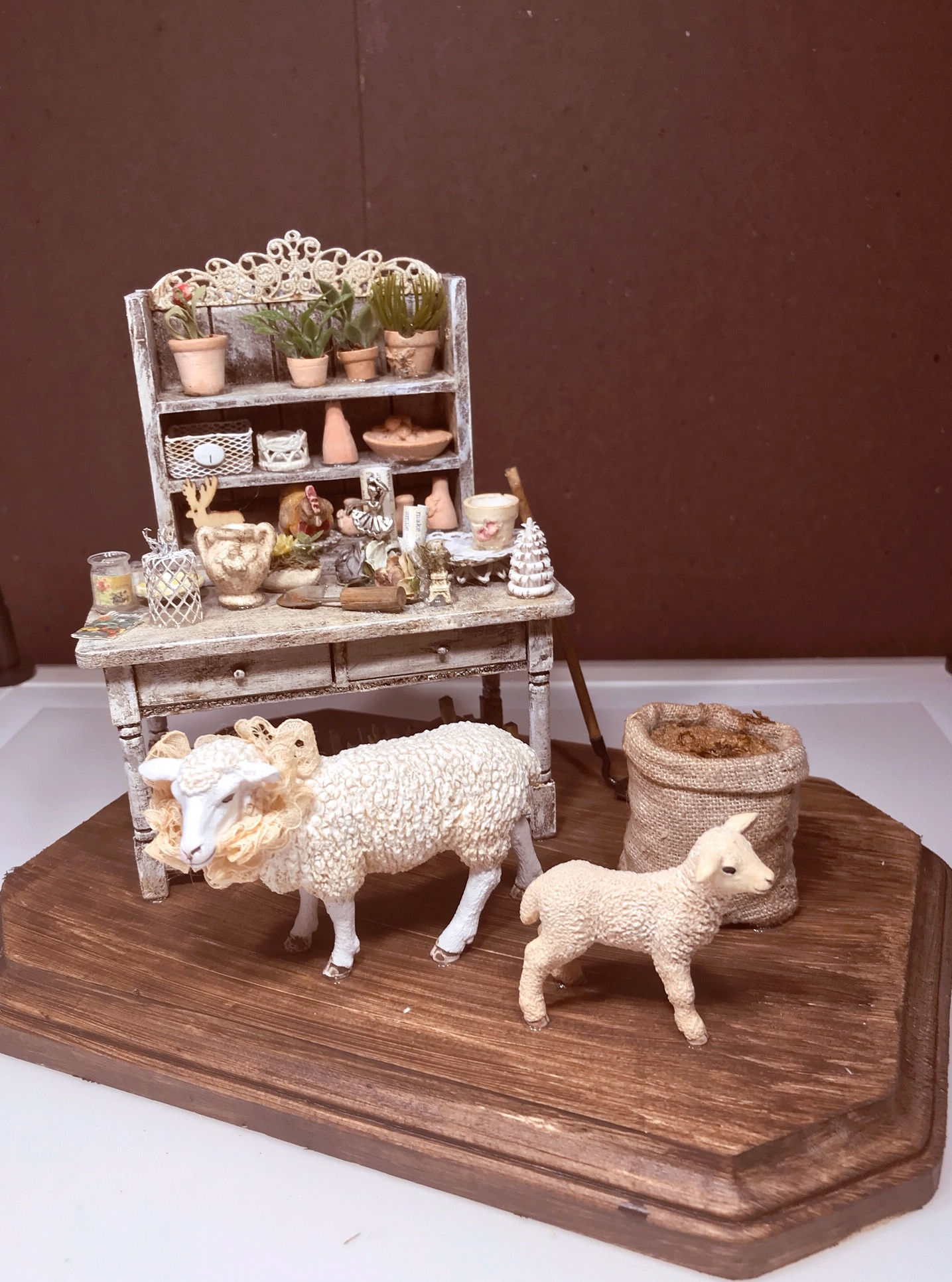 Potting Shed with Sheep