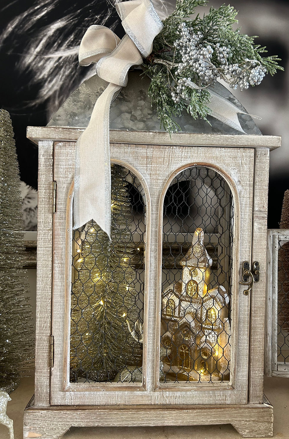 Thumbnail: Grey Wash Lantern Large