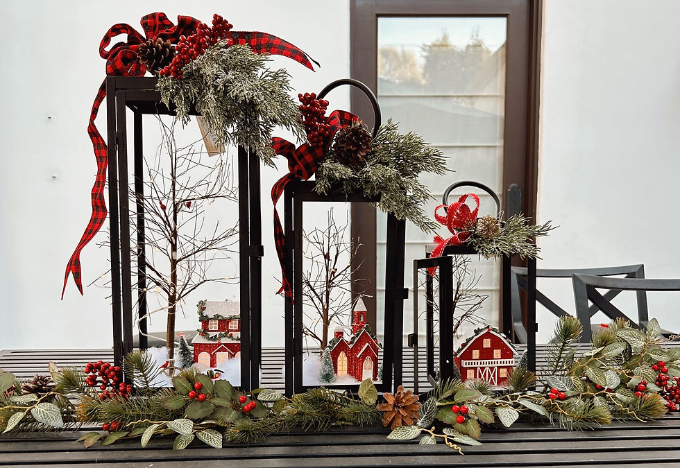 Cardinal Holiday Lanterns