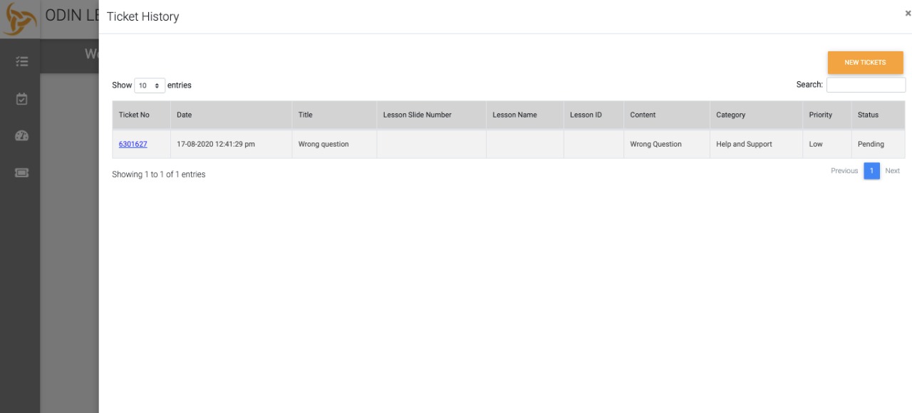 Ticket Tracking