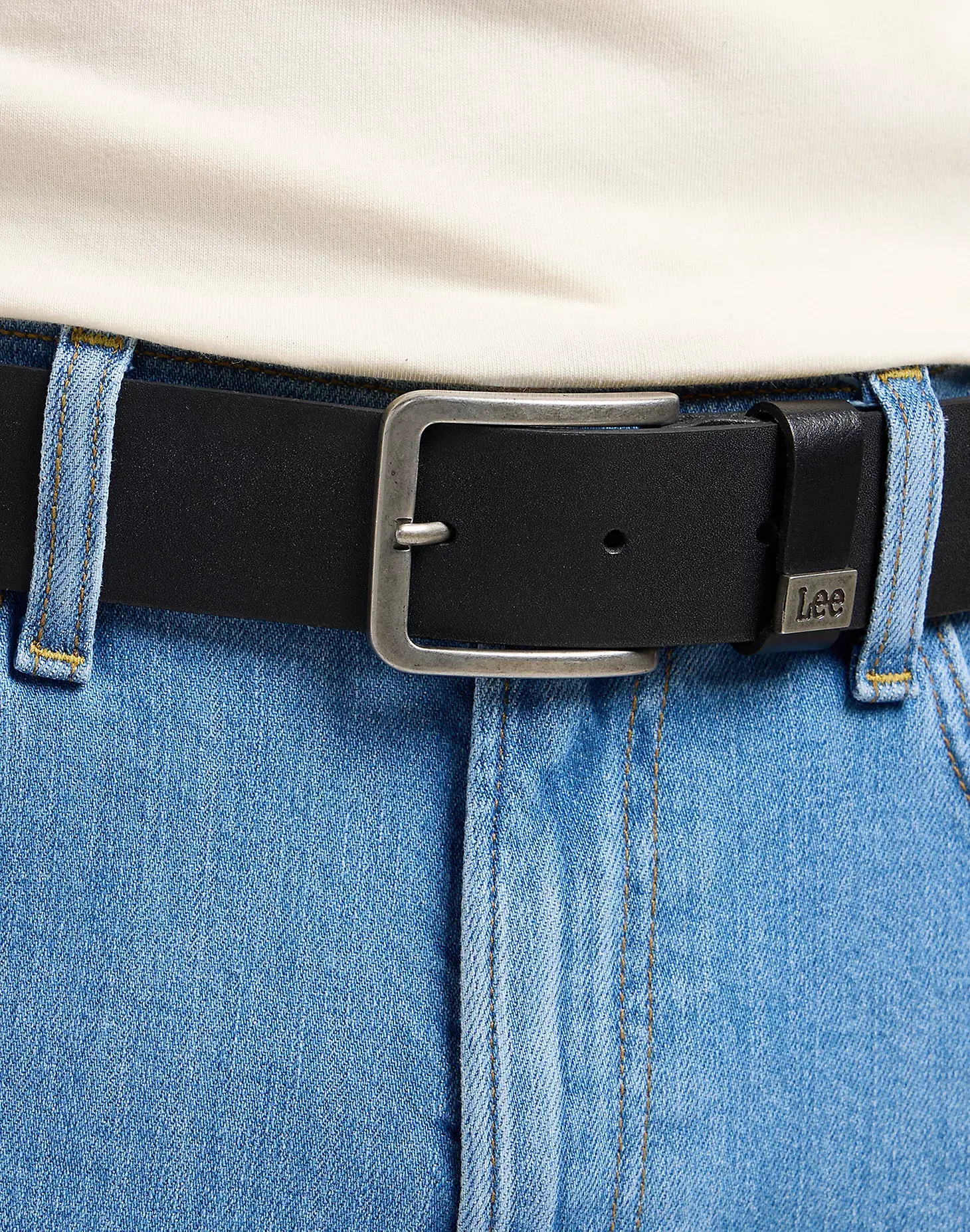 SMALL LOGO BELT IN BLACK