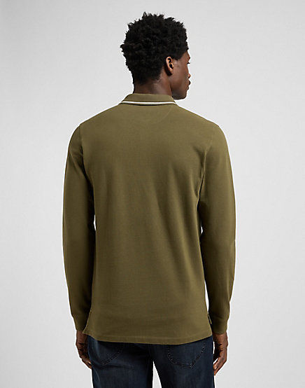 Thumbnail: LS PIQUE POLO ARMY GREEN