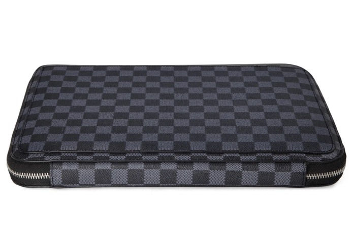 Thumbnail: Black Checker Large Laptop Case