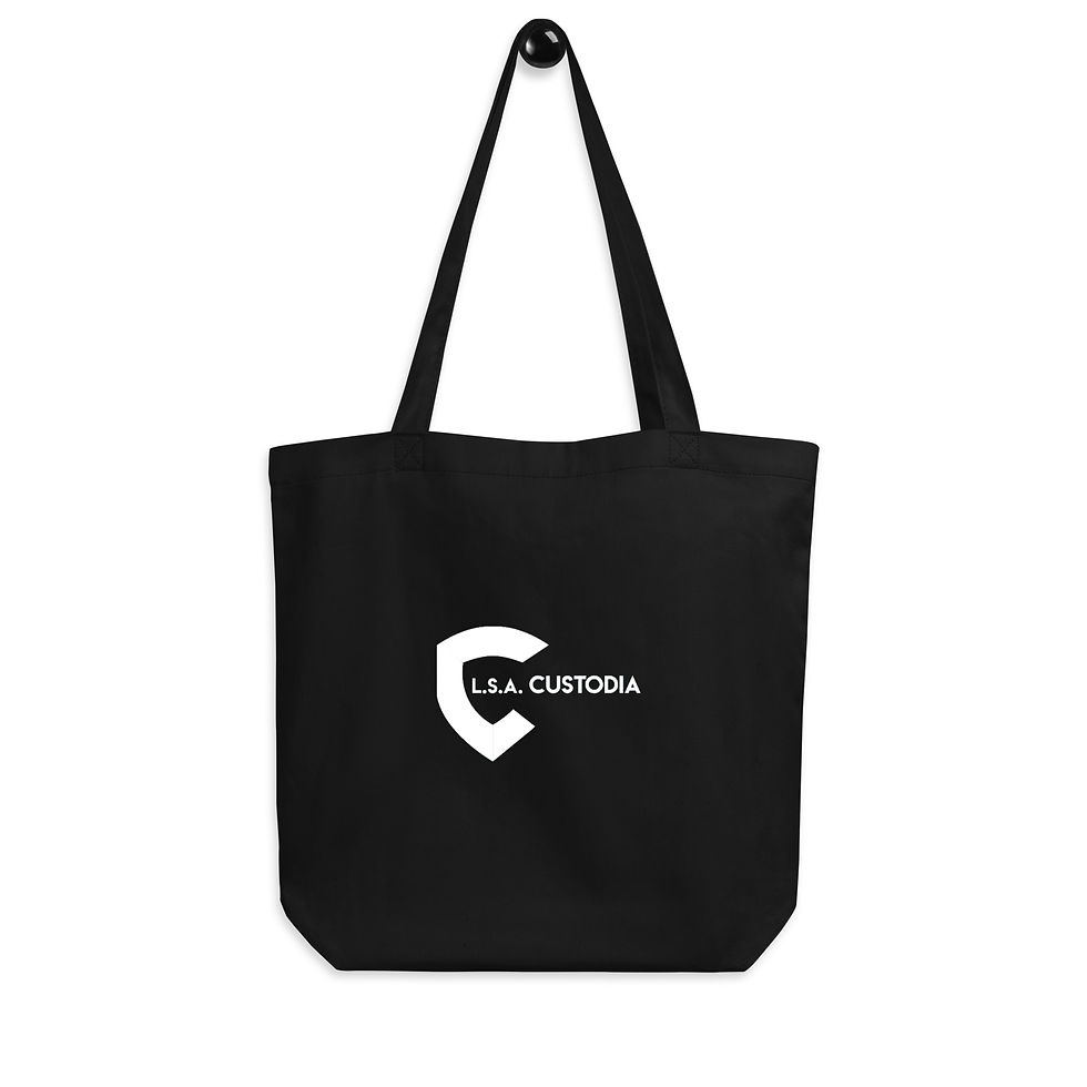 Black Custodia Tote Bag