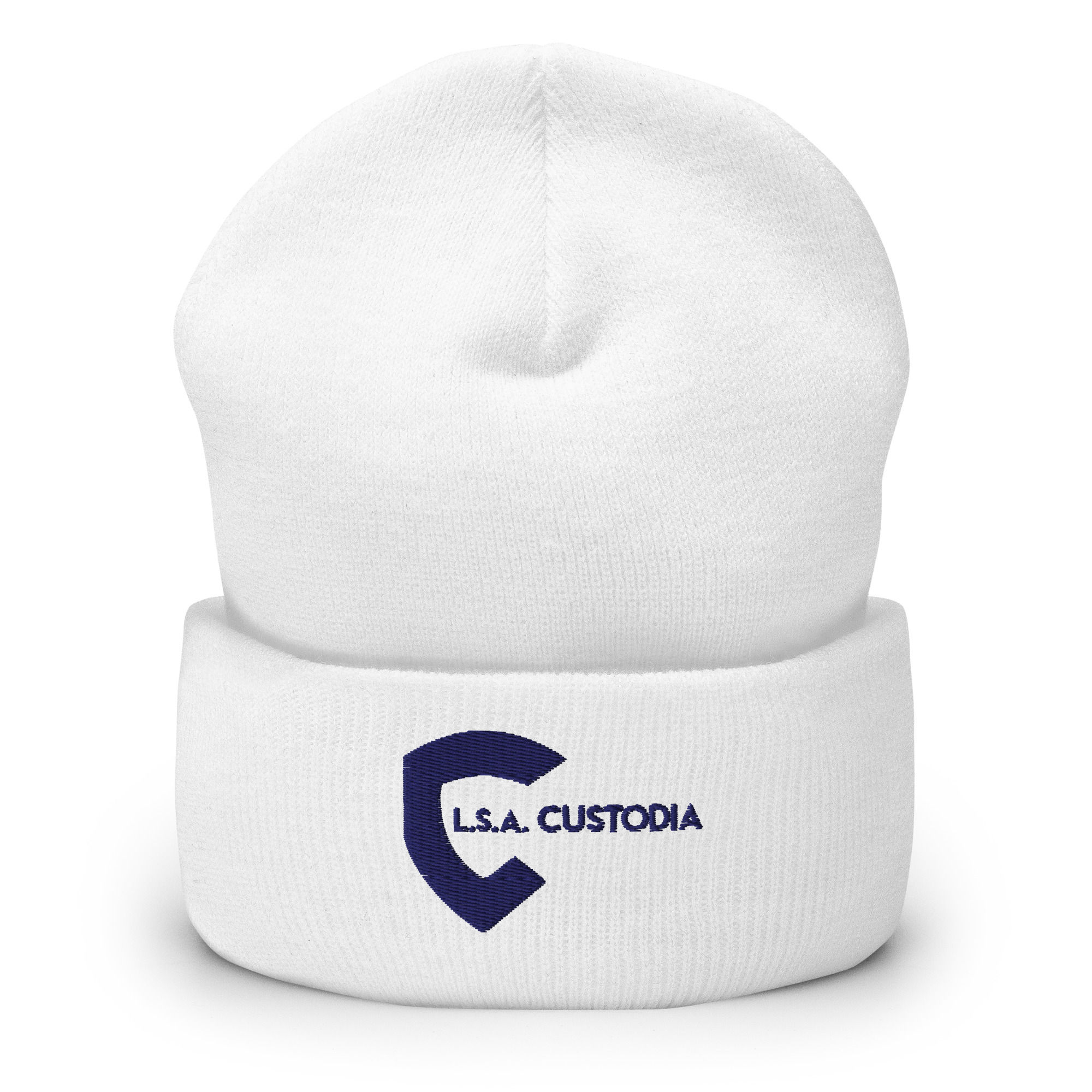 White Custodia Beanie