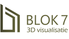 Logo van Blok 7 3D visualisatie