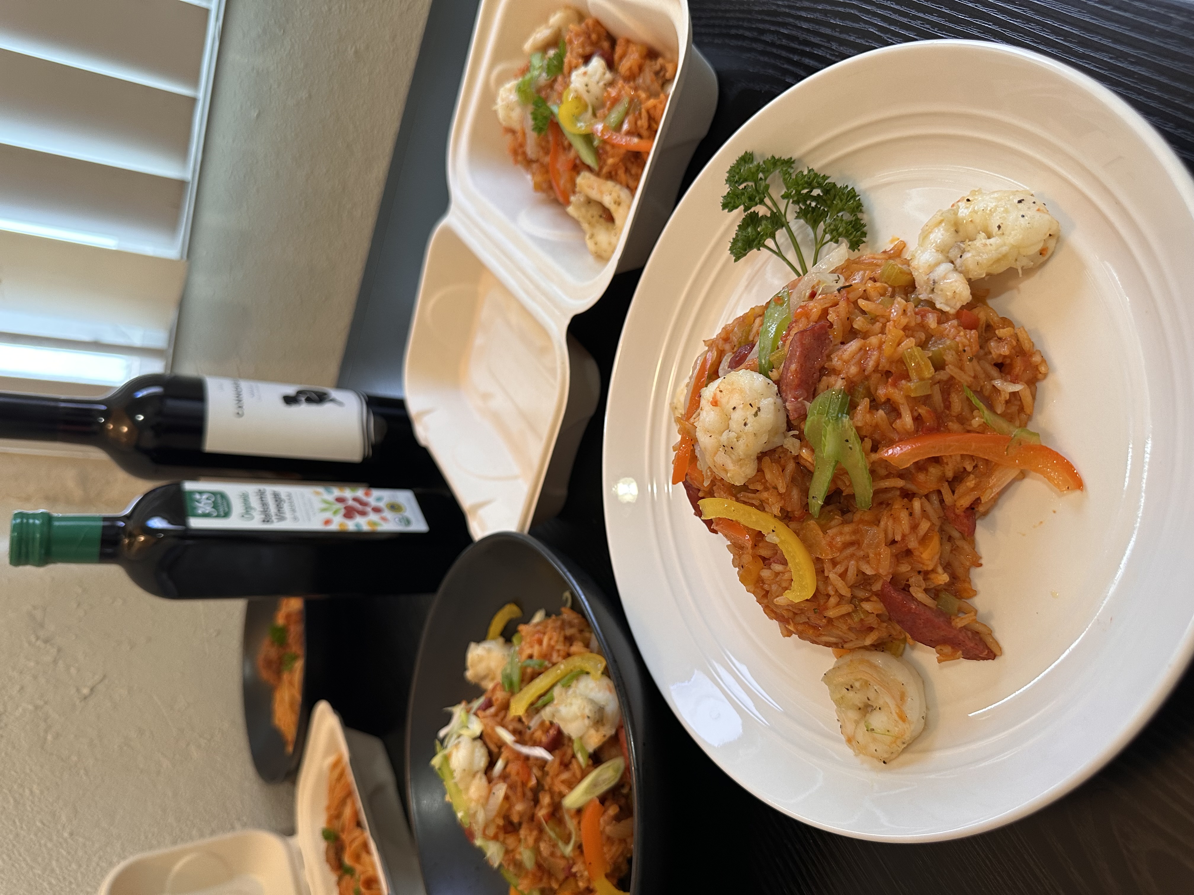 Arranged Food and Objects