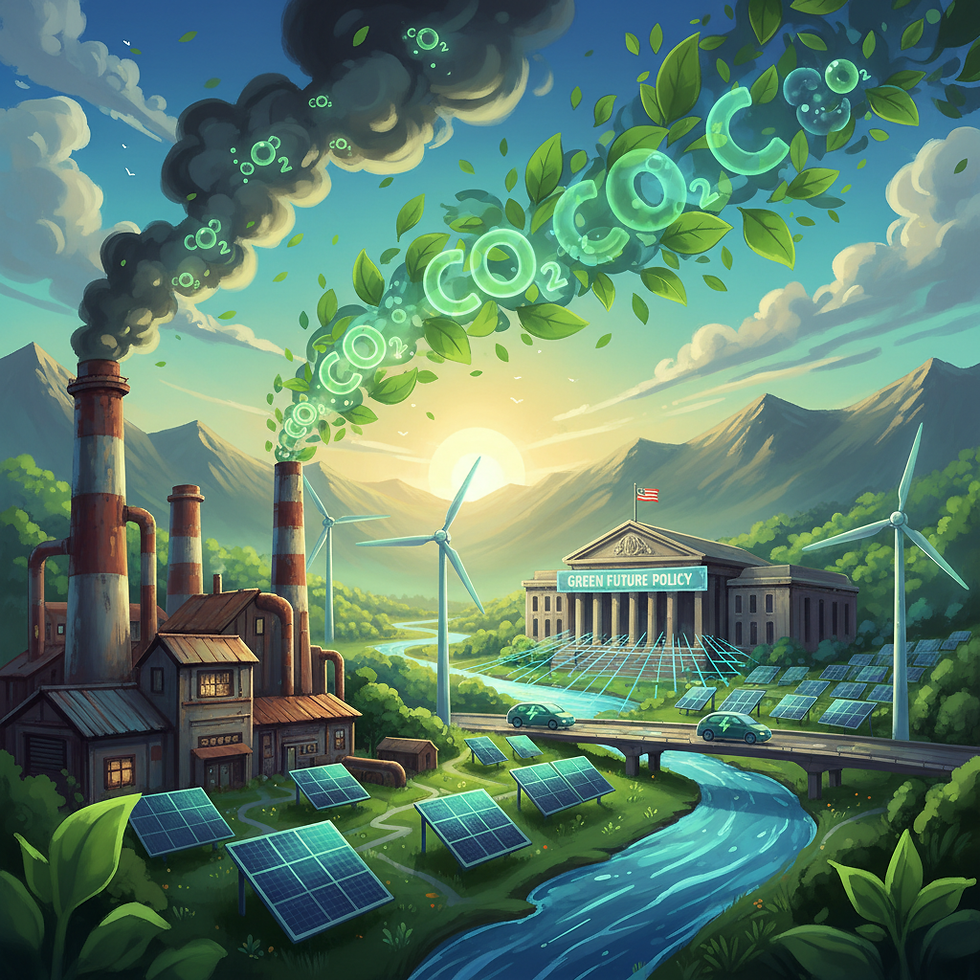Carbon emission reduction and clean energy transition