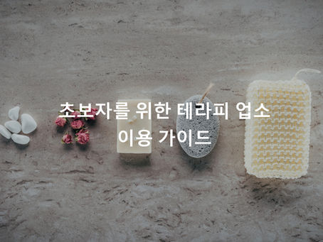 초보자를 위한 테라피 업소 이용 가이드