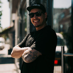 Ivan, tattoo artist and owner of Bona Fide Tattoo gallery in Heerlen city centre