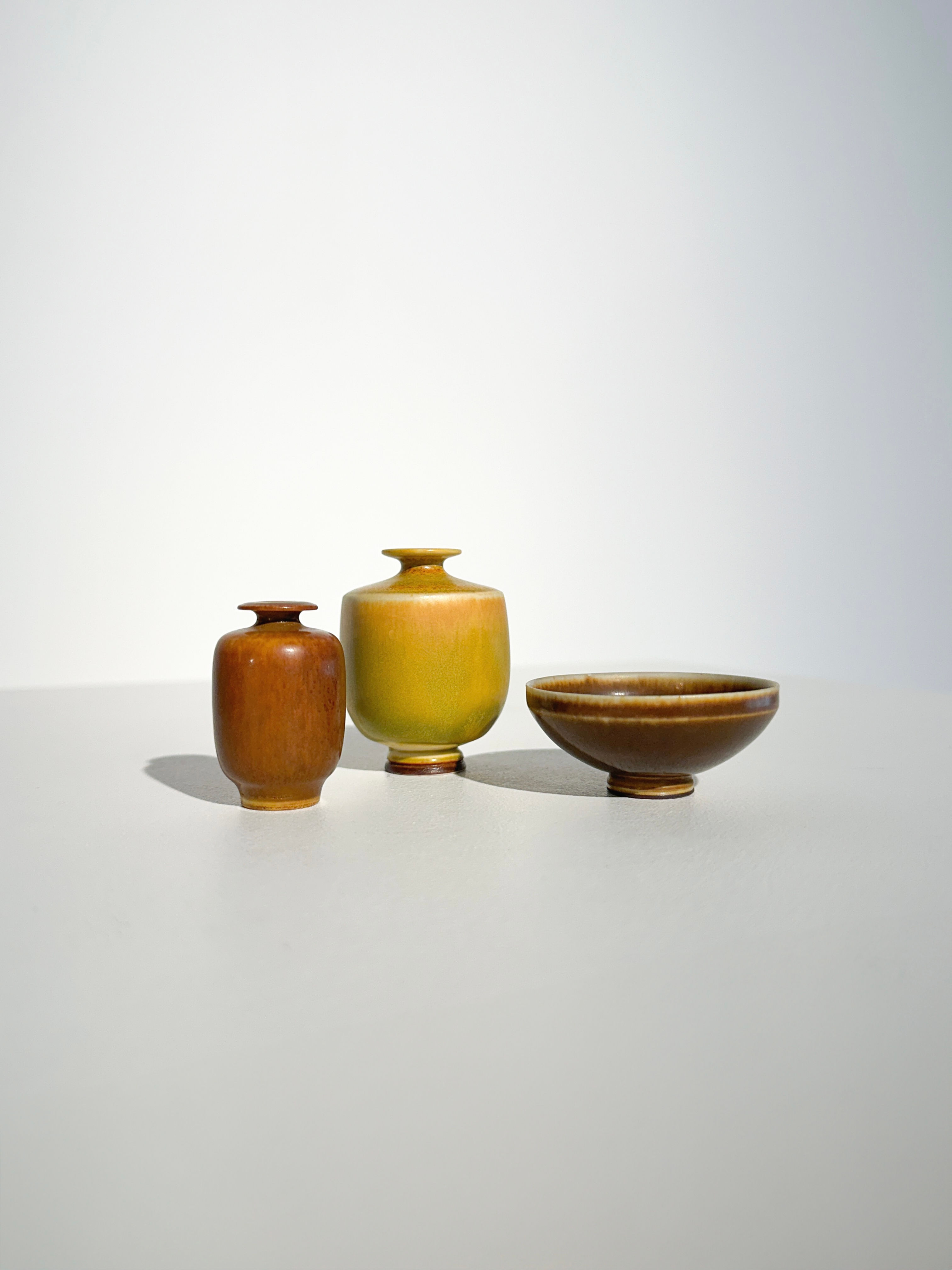 Berndt Friberg Miniatures Stoneware Gustavsberg Sweden 1950s