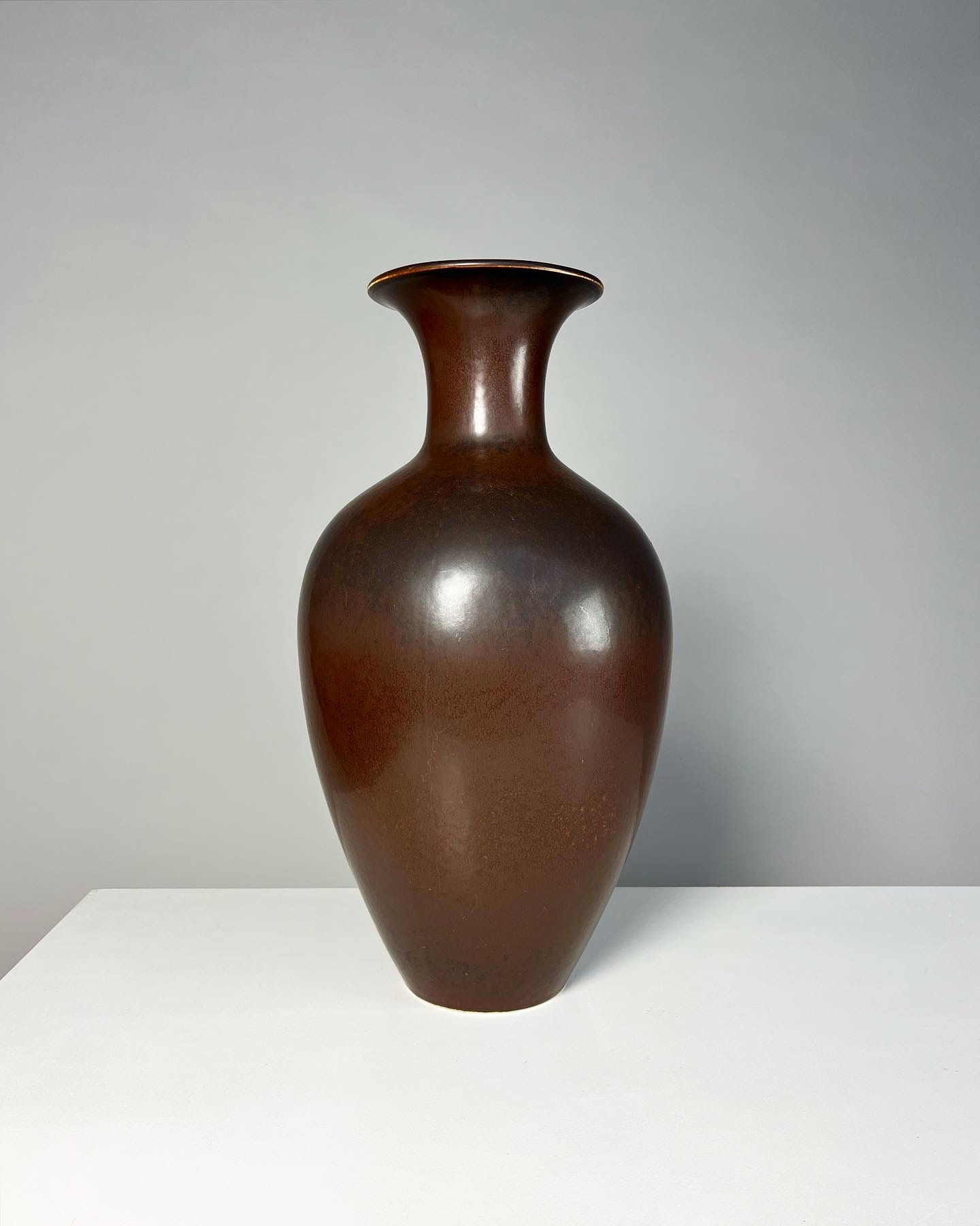 Gunnar Nylund Floor Vase Rörstrand Sweden AKT 1950s