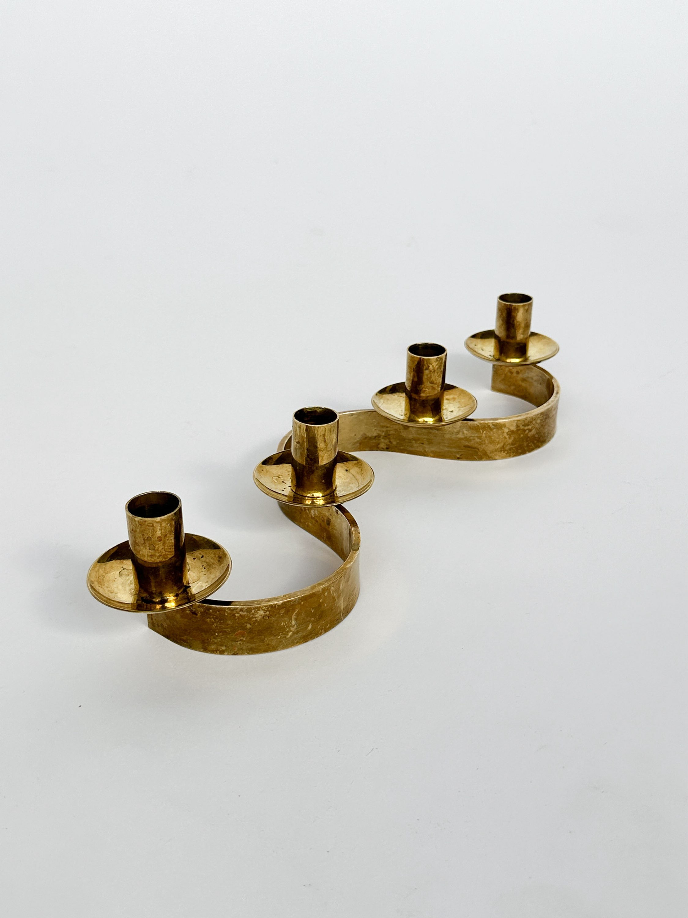 Josef Frank Candelabra Brass Loop Svenskt Tenn 1950s