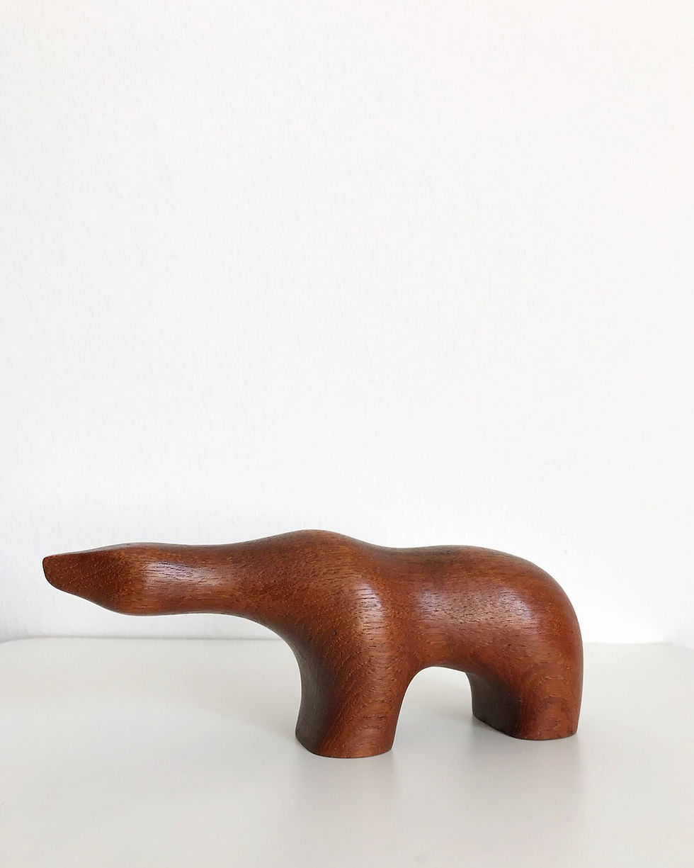 Arne Tjomsland Polar Bear Teak Goodwill Produkter Norway 1950s