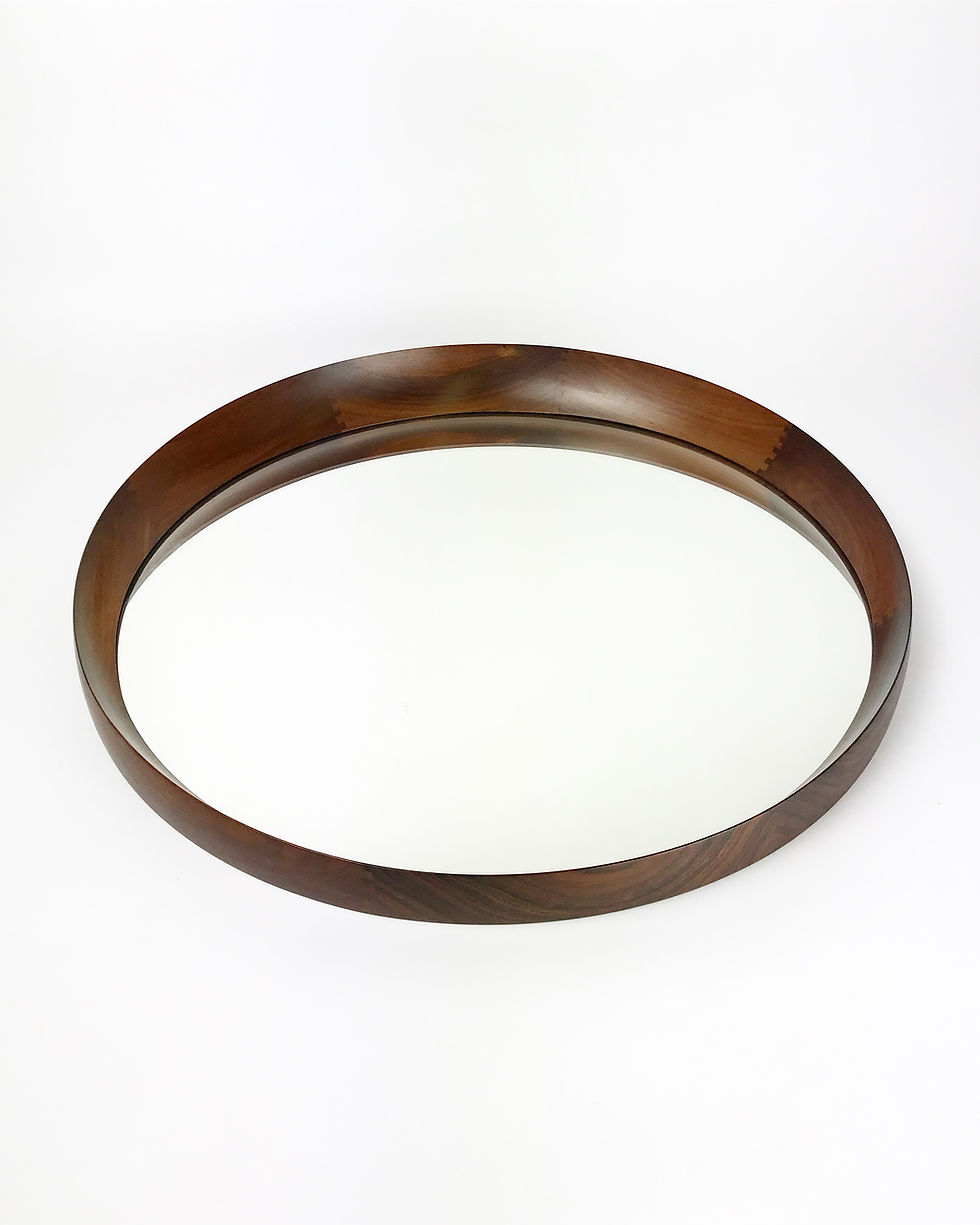 Danish Mirror Rosewood Circular Th. Poss EFTF 1960s