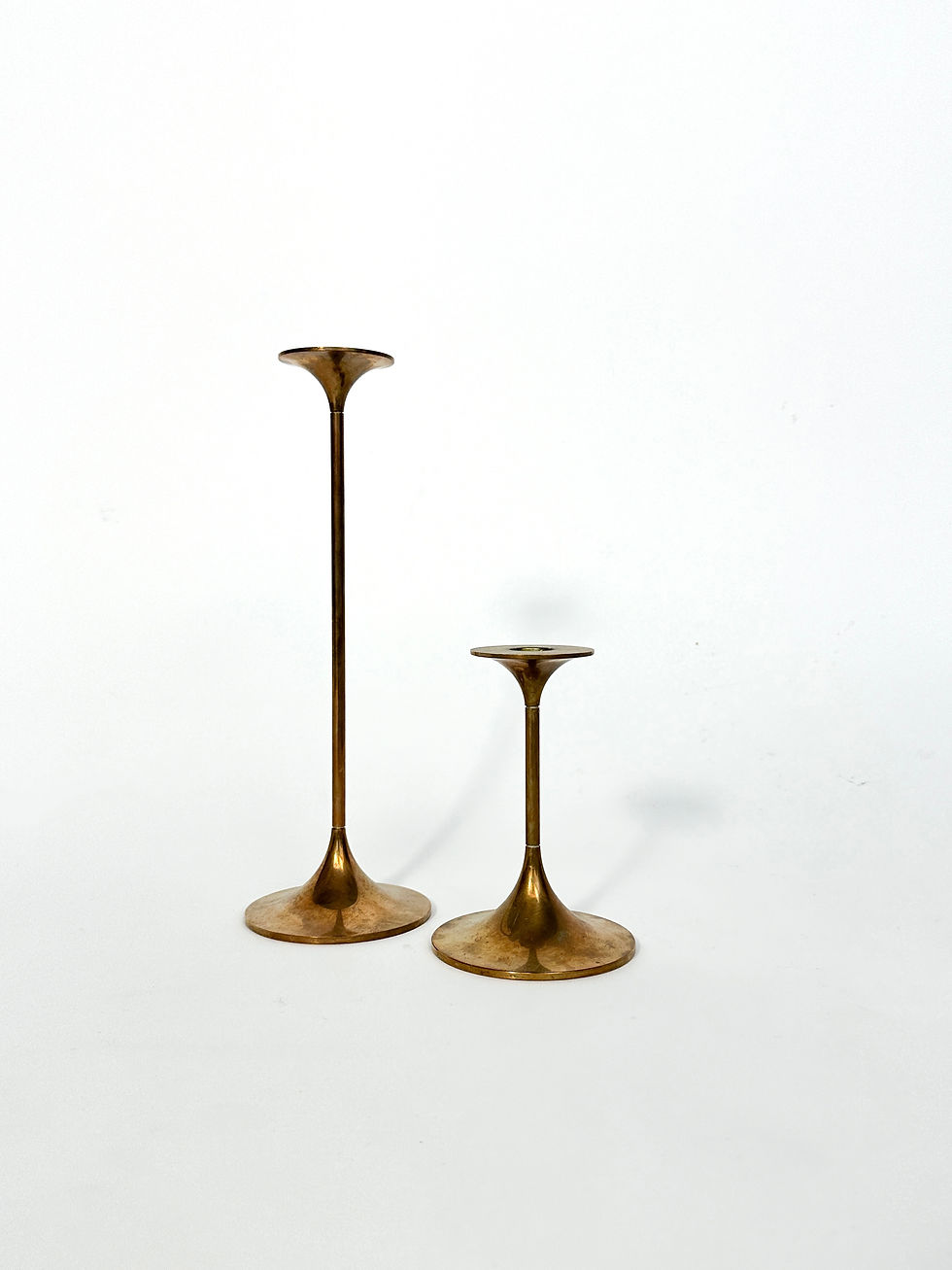 Pair of Max Brüel Hi Fi Candle Sticks Torben Orskov Denmark 1962