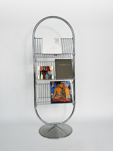 VERNER PANTON Fritz Hansen マガジンラック Verner Panton Magazine Rack Fritz Hansen Chromed Steel Display