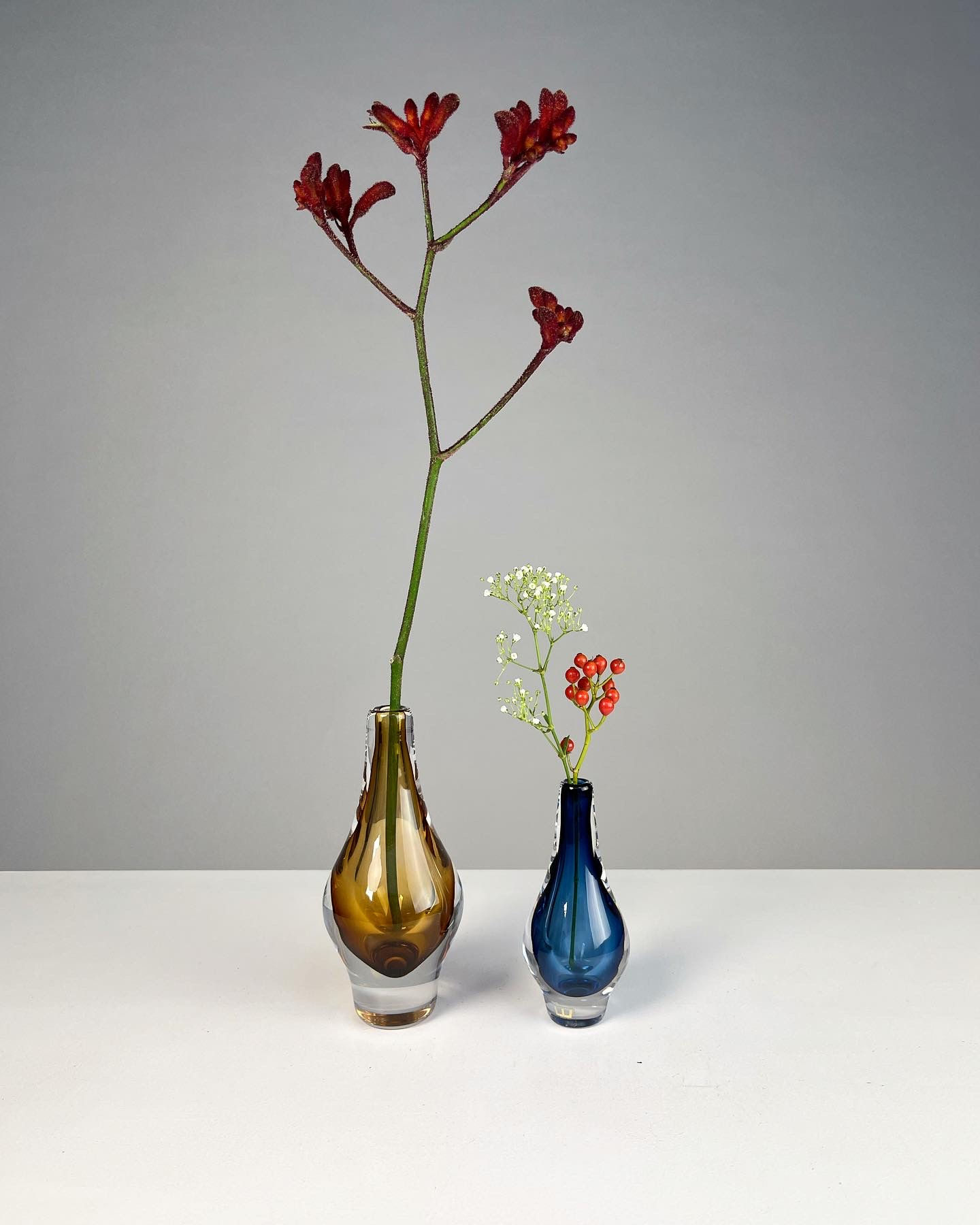 Monika Morales Schildt Miniature Vases Kosta Sweden 1960s