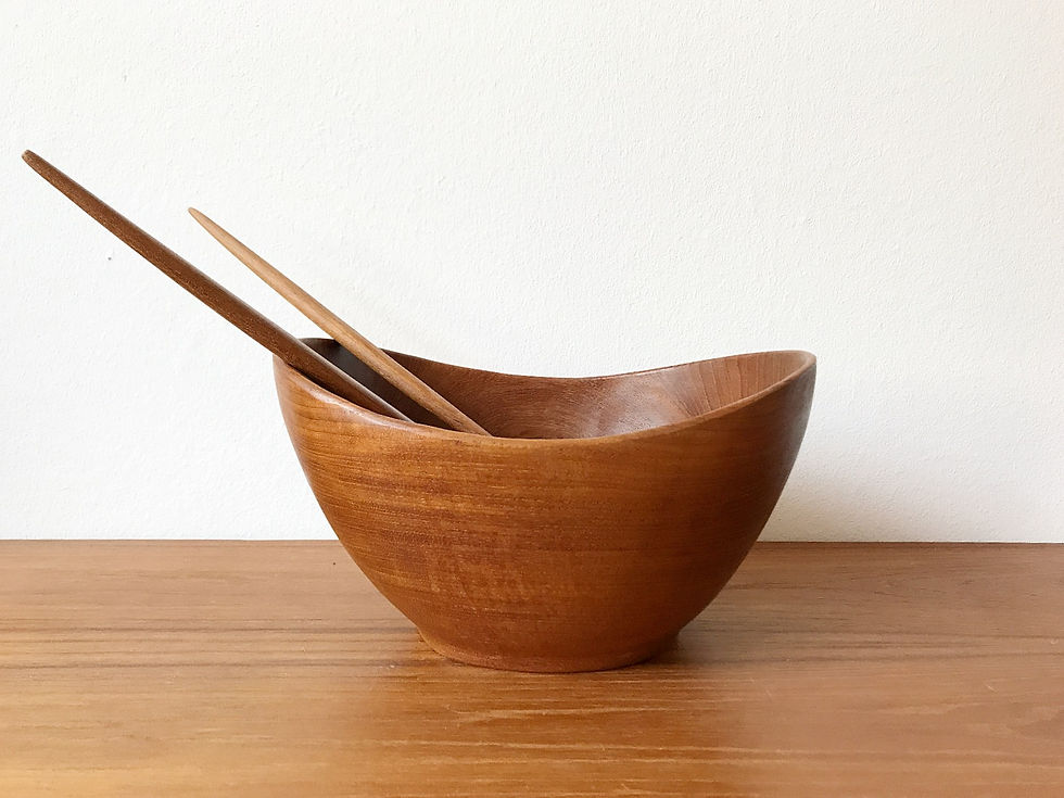 Stig Sandkvist Salad Bowl Teak 50s