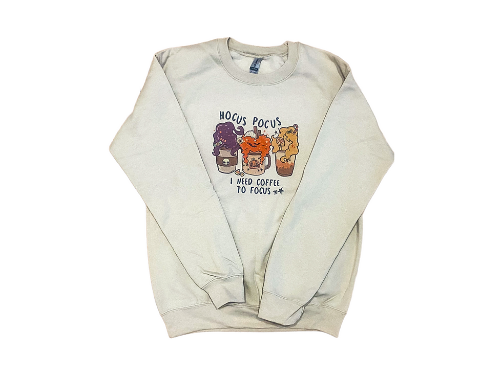 I Need Coffee To Focus - Adult Sweatshirt