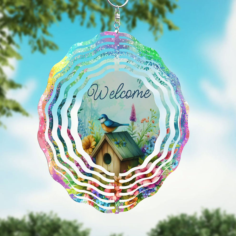 Thumbnail: Welcome Bird Wind Spinner